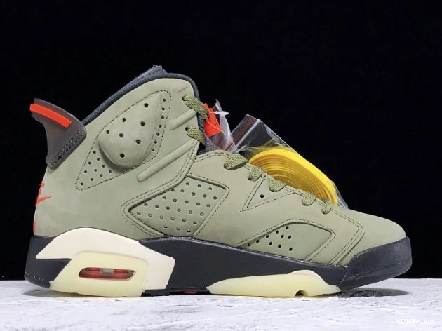 x Olive Air Scott Jordan 6 Travis Medium CN1084-200 0806